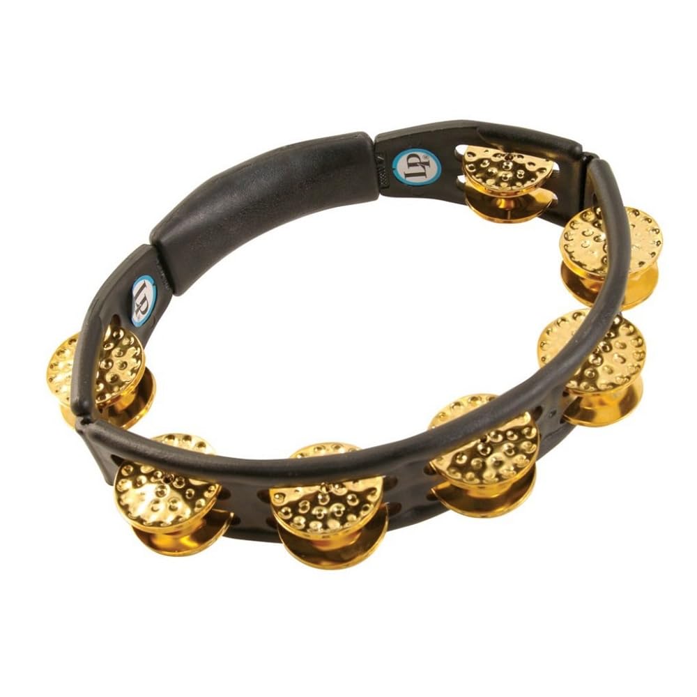 LP® Cyclops Handheld Tambourine Black - Dimpled Brass LP174