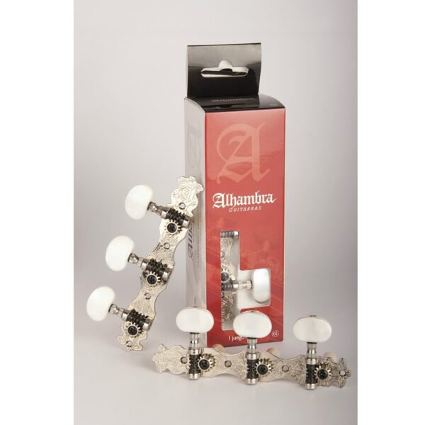 Alhambra Classical Guitar Machine Heads Set Silver