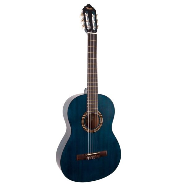 Valencia 200 Series 4/4 Size Classical Guitar - Transparent Blue