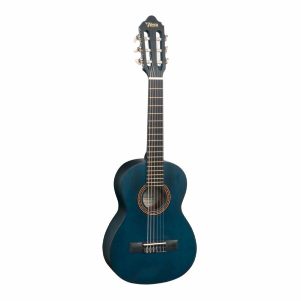 Valencia 200 Series 1/4 Size Classical Guitar - Transparent Blue