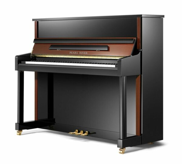 Pearl River PE121 - 48″ Two Tone Upright Piano Traditional Series