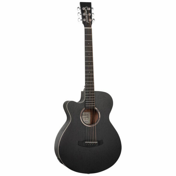 Tanglewood – Blackbird Super Folk (Left Handed) – Smokestack Black Satin – TWBBSFCELH