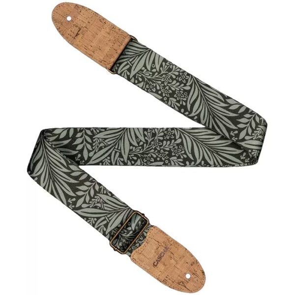 Guitar Strap w/ Vegan Cork - Olive Jungle - CGSVC8