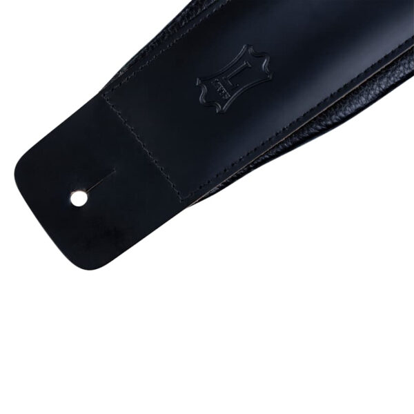 Levy's - Leathers Leather Guitar Strap - DM1PD-BLK 3" - Image 3