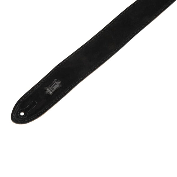 Levy's - Leathers Suede Guitar Strap - Black - MS12-BLK 2" - Image 2