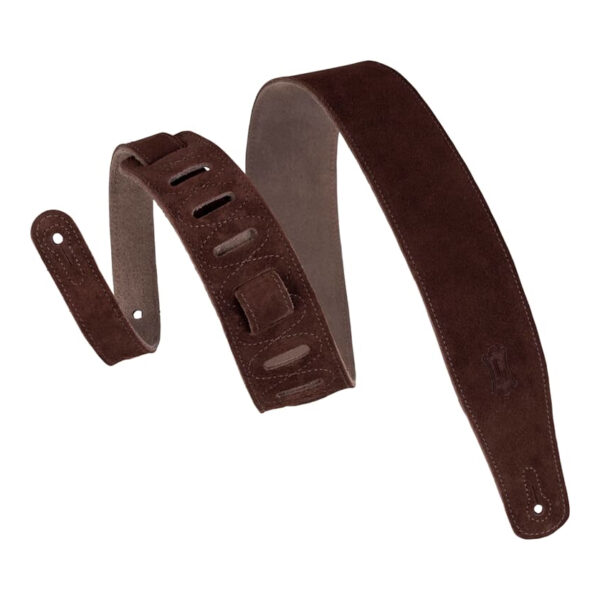 Levy's - Leathers Suede Guitar Strap - MS26-BRN 2 1/2"