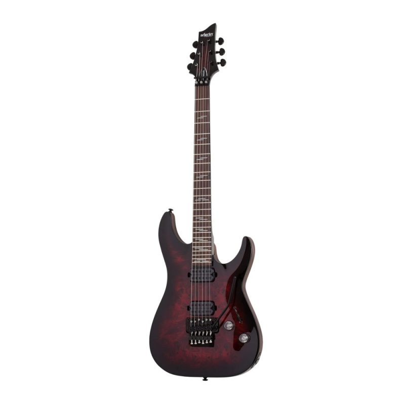 Schecter 2453 - Omen Elite-6 FR - Black Cherry Burst