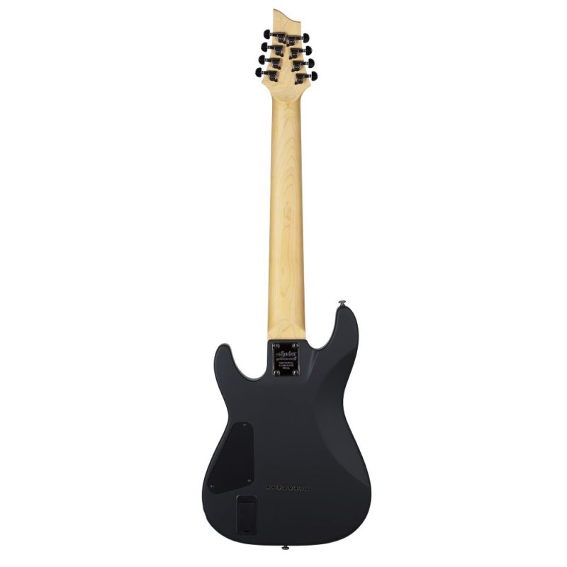 Schecter 3663 - Demon-8 - Aged Black Satin - Image 2