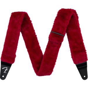 Fender Poodle Plush Strap Red