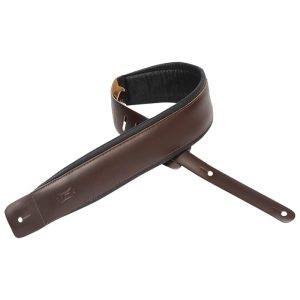 Levy's Leathers DM1PD-DBR 3" Leather Guitar Strap