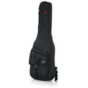 Gator Transit Series Electric Guitar Gig Bag with Charcoal Black Exterior