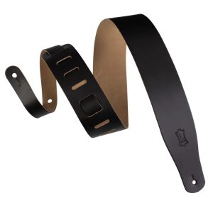 Levy's Leather M26-BLK 2 1/2" Leather Guitar Strap