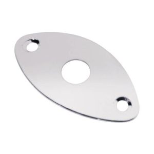 Boston JP3C Jack plate football shape slanted metal, chrome
