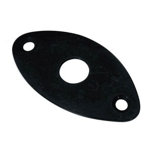 Boston JP3B Jack plate football shape slanted metal, Black