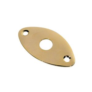 Boston JP3G Jack plate football shape slanted metal, Gold