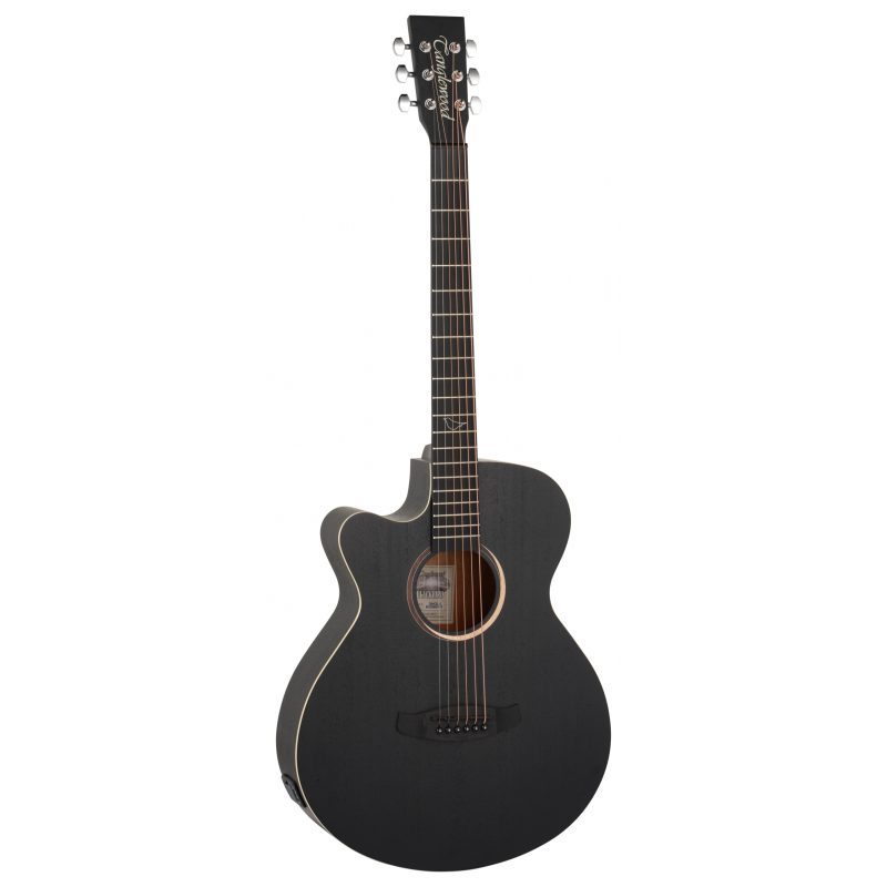 Tanglewood Blackbird Super Folk LH, Smokestack Black Satin, TB4CELH