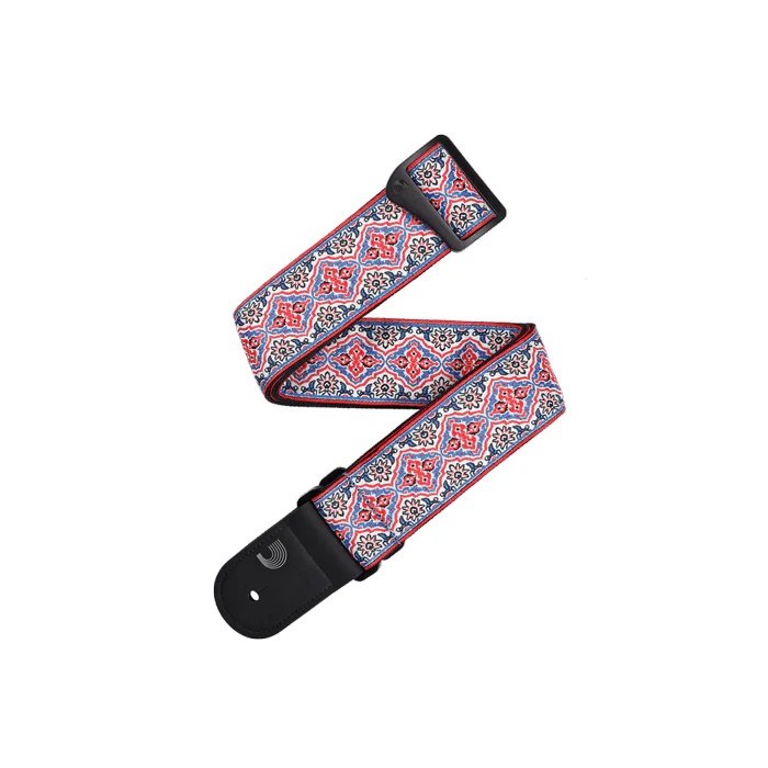 D’addario Eco Comfort Persian Woven Guitar Strap, White