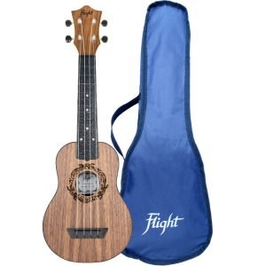 Flight TUS-50 Travel Soprano Ukulele - Walnut